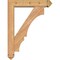 Ekena Millwork Balboa Arts and Crafts Smooth Bracket w/ Offset Brace, Western Red Cedar, 5 1/2"W x 24"D x 32"H BKT0604X24X32BOA03SWR - alternate 4
